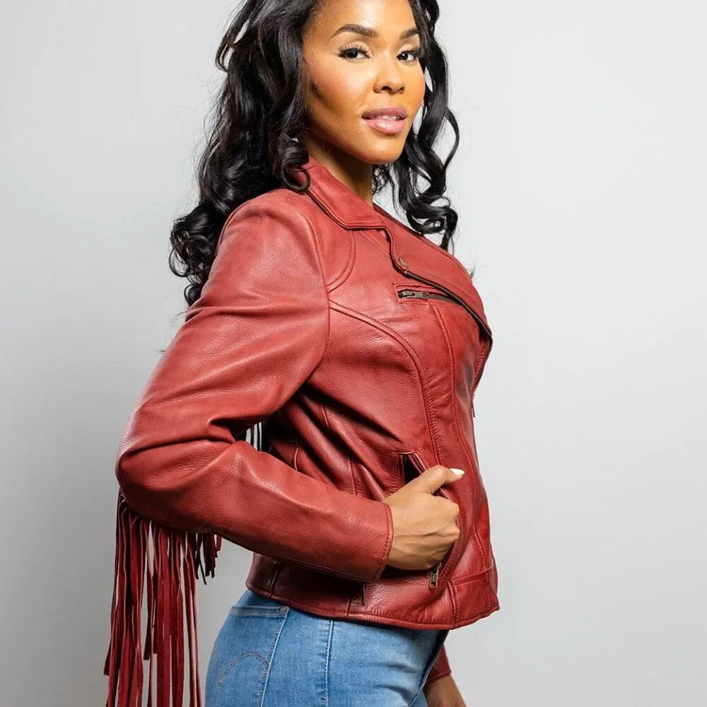 Daisy Womens Fashion Leather Jacket